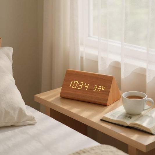 Réveil Digital en Bois Réveil & Vous