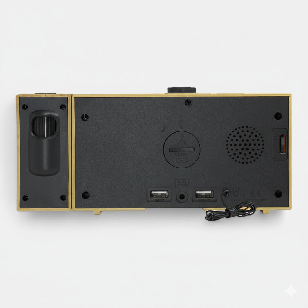 Réveil Bois Projecteur Réveil & Vous