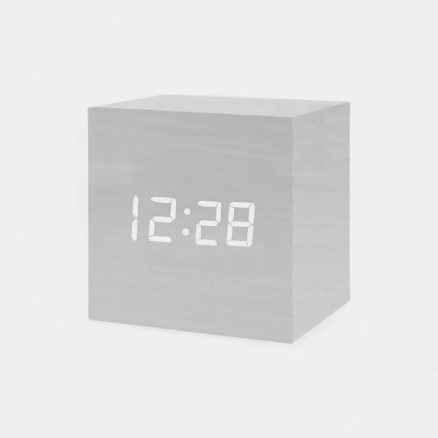 Réveil en Bois Cube - Réveil & Vous