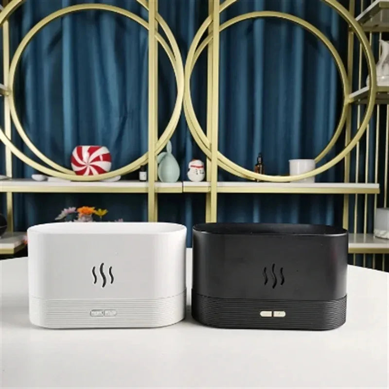 Kinscoter Aroma Diffuser Air Humidifier Ultrasonic Cool Mist Maker Fogger Led Essential Oil Flame Lamp Difusor