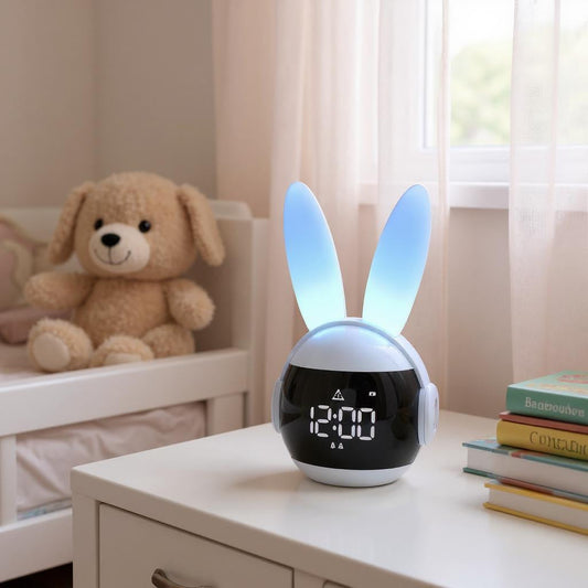Réveil Veilleuse Lapin LED Enfant Réveil & Vous