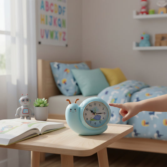 Réveil Enfant Escargot Lumineux