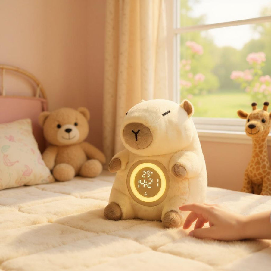 Veilleuse Peluche Quand Bébé se Réveille Réveil & Vous