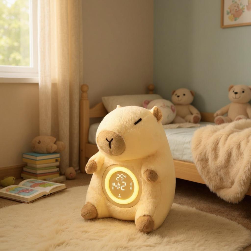 Veilleuse Peluche Quand Bébé se Réveille Réveil & Vous