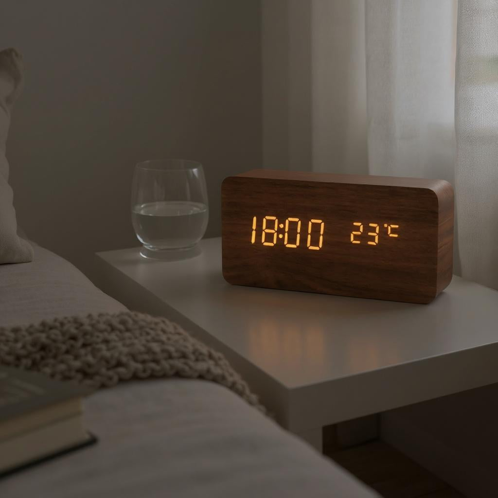 Réveil en Bois Minimaliste Réveil & Vous