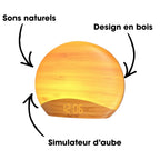 Réveil Simulateur d'Aube Bois Réveil & Vous