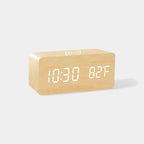 Réveil en Bois avec Chargeur Sans Fil - Réveil & Vous