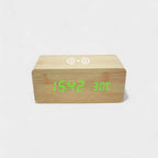 Réveil en Bois avec Chargeur Sans Fil - Réveil & Vous