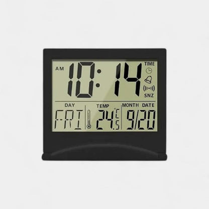 Radio-réveil, réveil de voyage, 1 pièce, portable, pliable, réveil LED Radio-réveil, réveil de voyage, 1 pièce, portable, pliable, réveil LED
