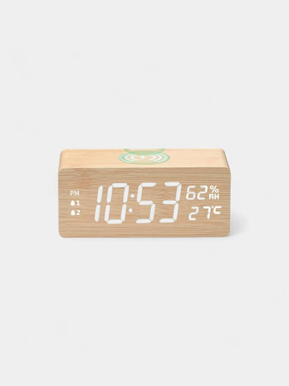 Réveil en Bois avec Chargeur Induction - Réveil & Vous