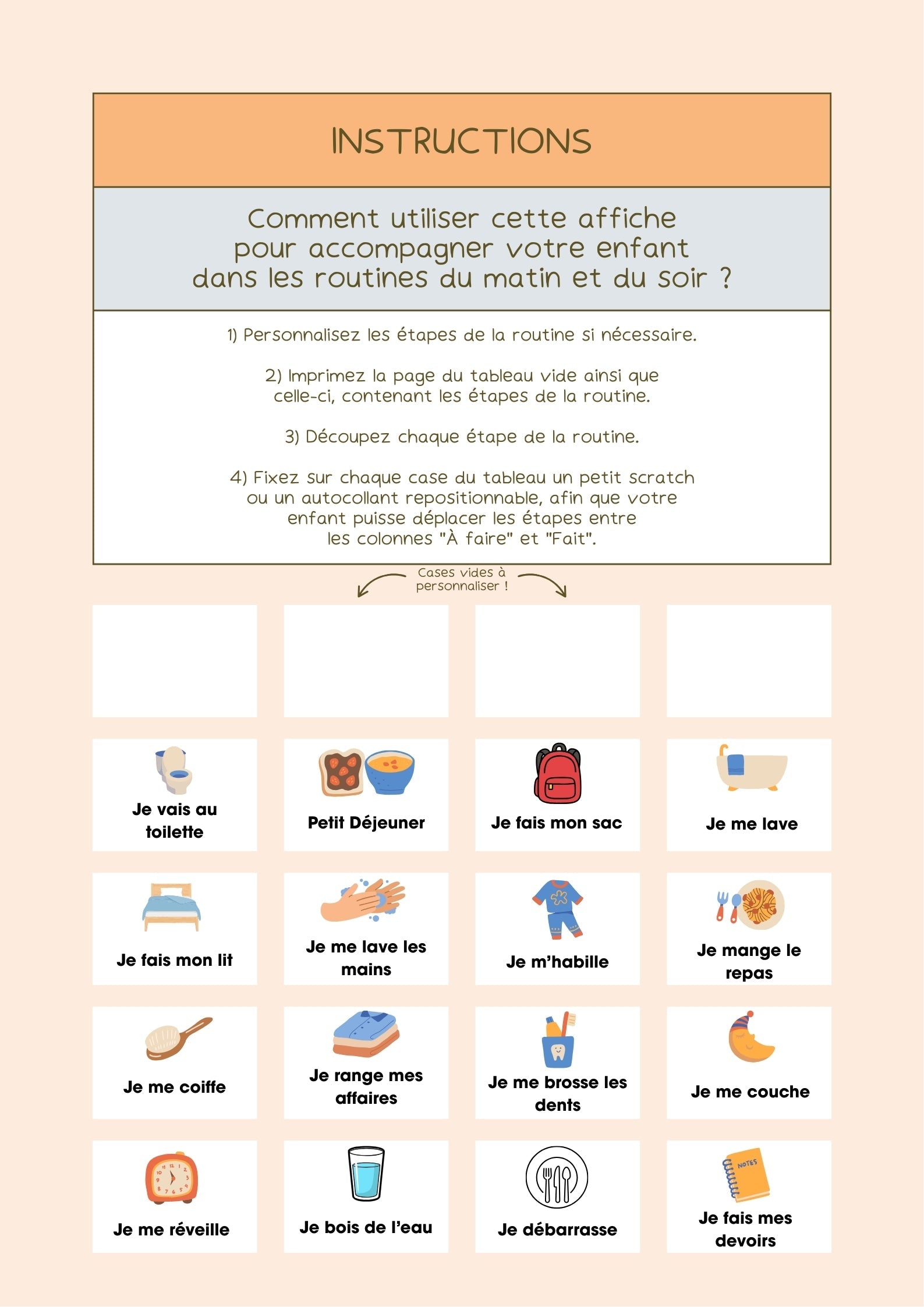 Routine Éducative du Matin et du Soir Réveil & Vous