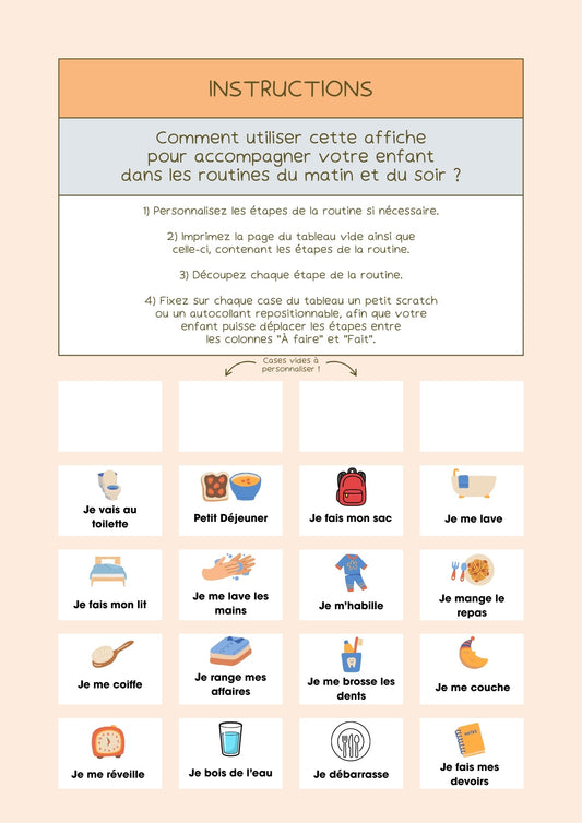 Routine Éducative du Matin et du Soir Réveil & Vous
