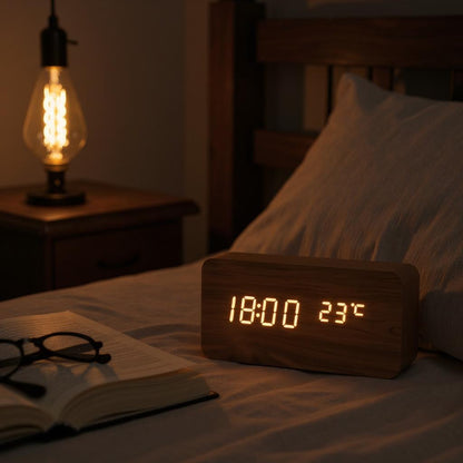 Réveil en Bois Minimaliste Réveil & Vous