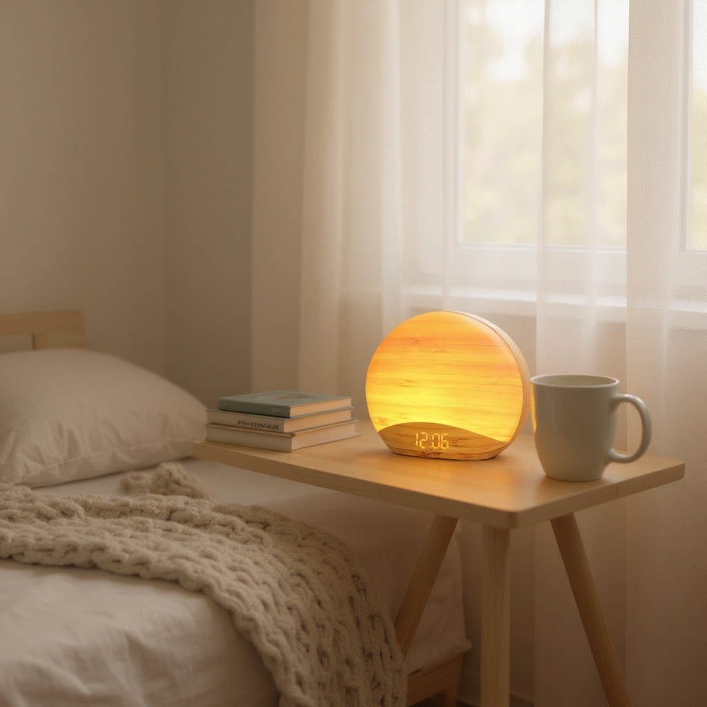 Réveil Simulateur d'Aube Bois Réveil & Vous