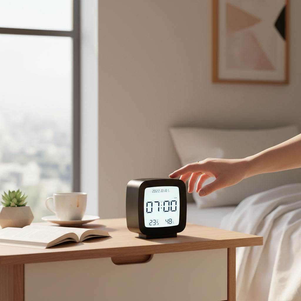 Réveil à Pile avec Eclairage Nuit