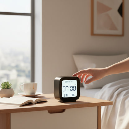 Réveil à Pile avec Eclairage Nuit