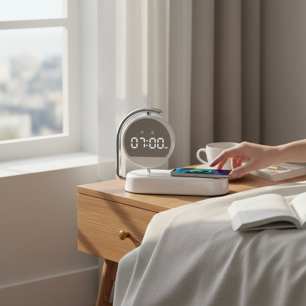 Réveil Simulateur d'Aube avec Chargeur Induction