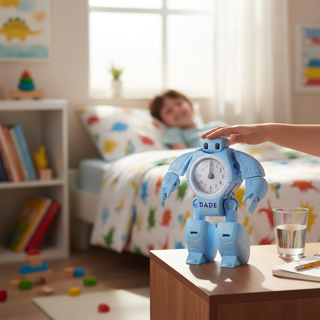 Réveil Garçon Robot Analogique