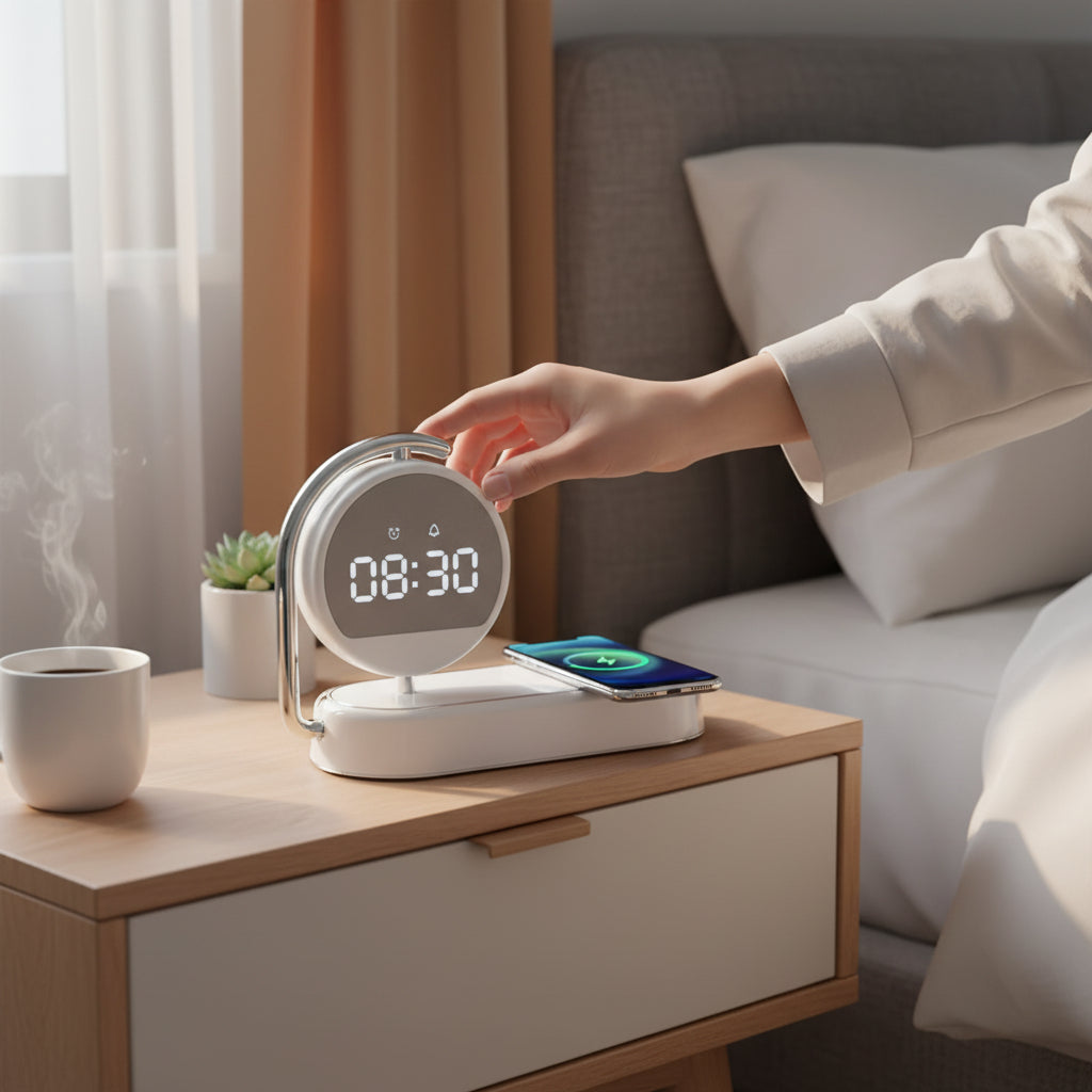 Réveil Simulateur d'Aube avec Chargeur Induction