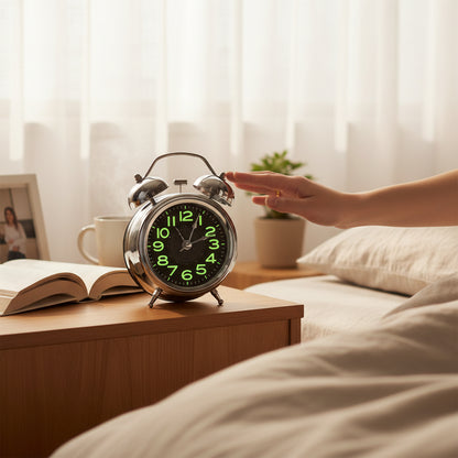 Réveil à Pile avec Chiffre Lumineux