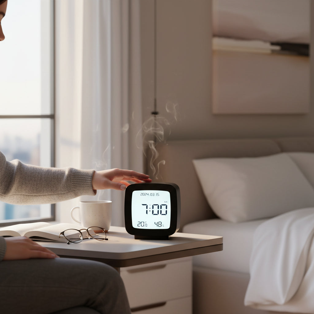 Réveil à Pile avec Eclairage Nuit