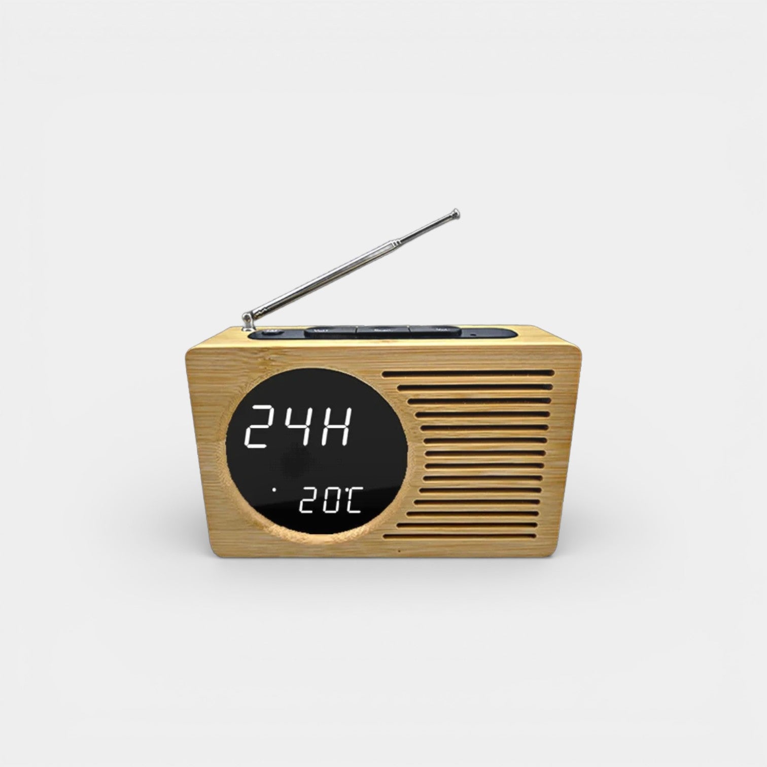 Radio Réveil Bois