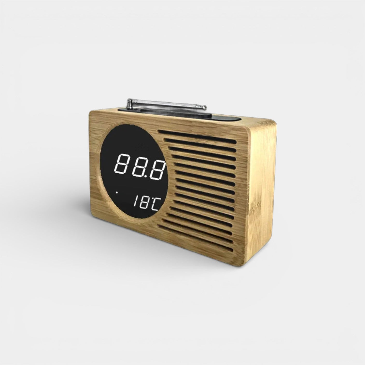 Radio Réveil Bois