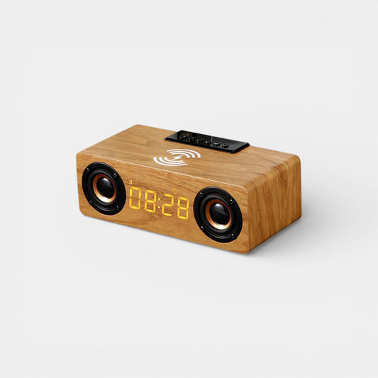 Réveil Connecté Bois Enceinte