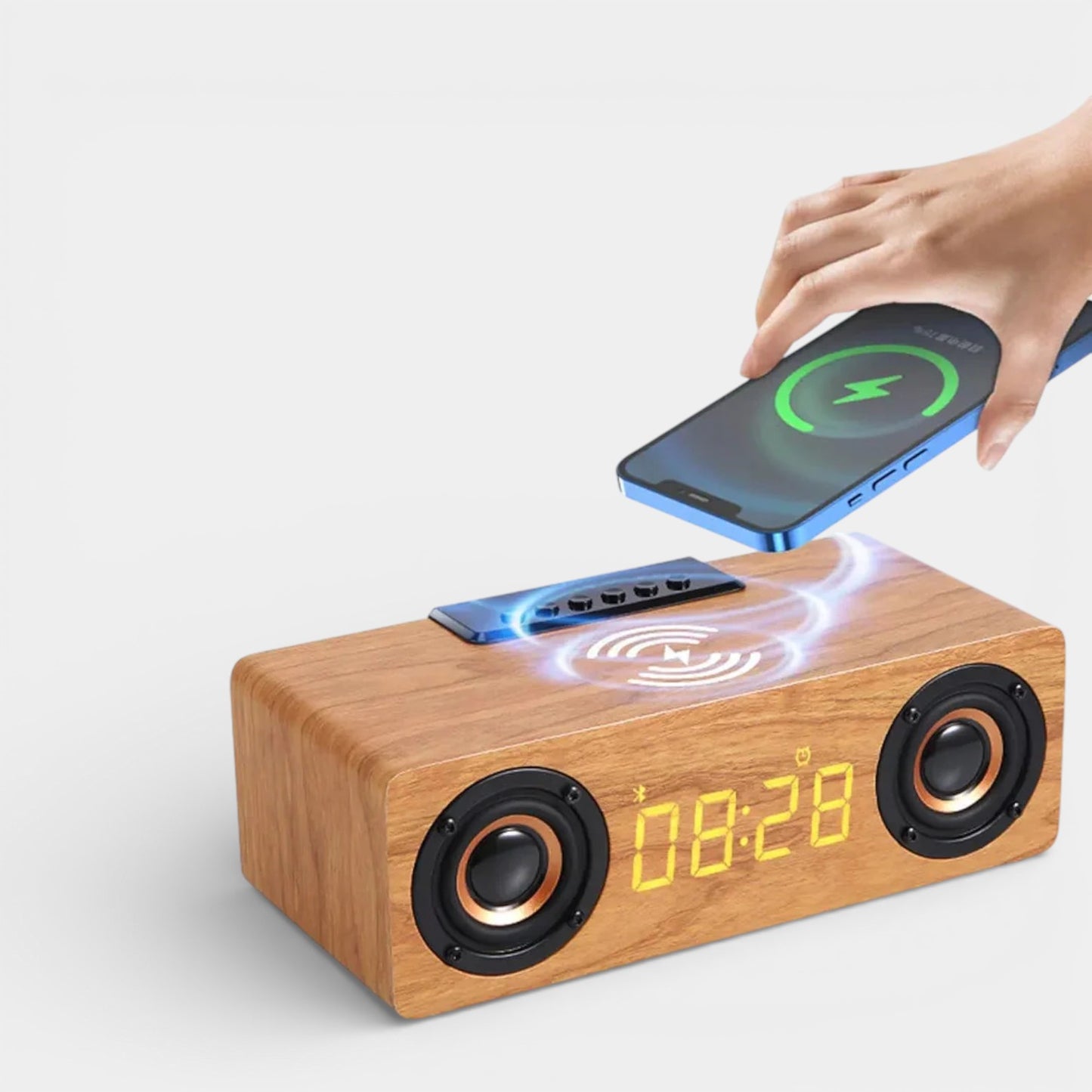 Réveil Connecté Bois Enceinte