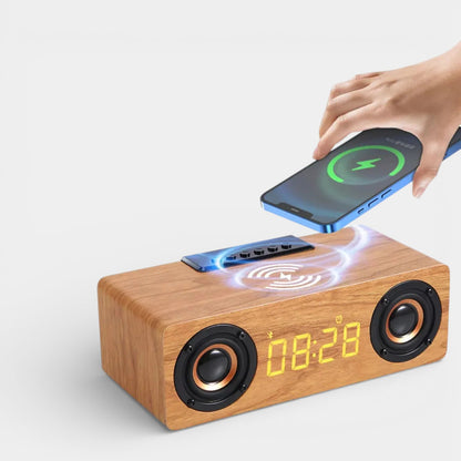 Réveil Connecté Bois Enceinte